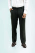 Veshbhoshaa Bluebird Men'S Dark Olive Green Formal Trousers